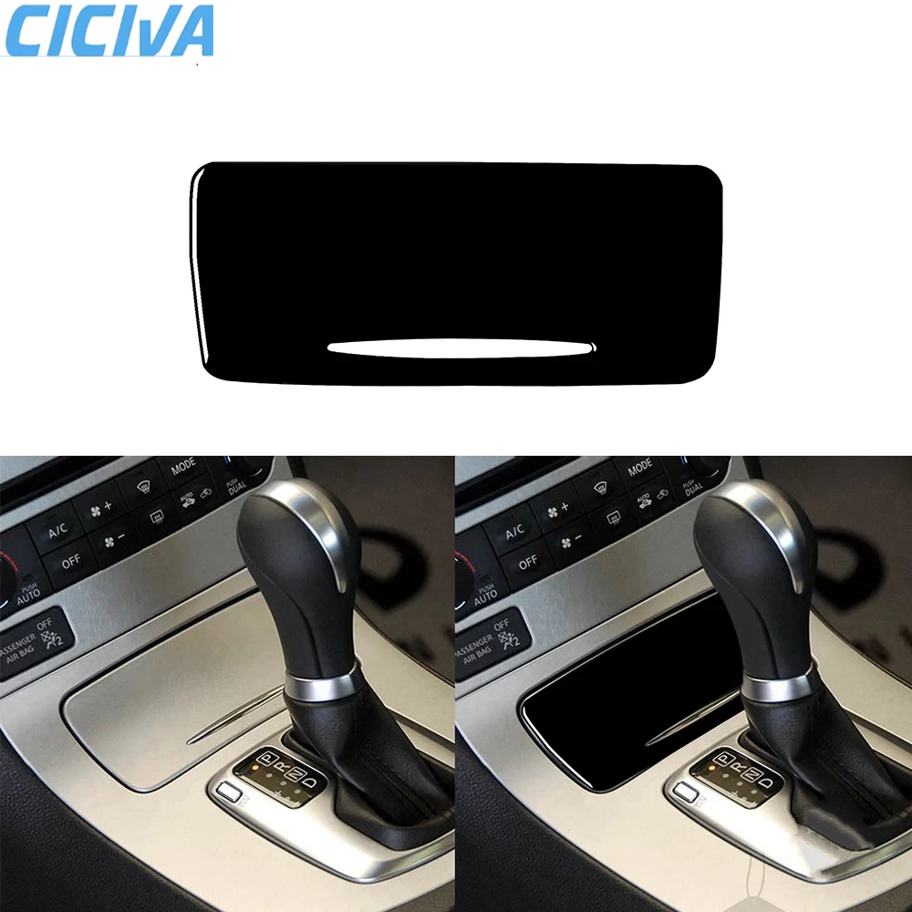 

For Infiniti G35 07-08 G37 08-13 G25 11-12 Q60 14-15 Gear Shift Ashtray Panel Cover Interior Accessories Piano Black Stickers