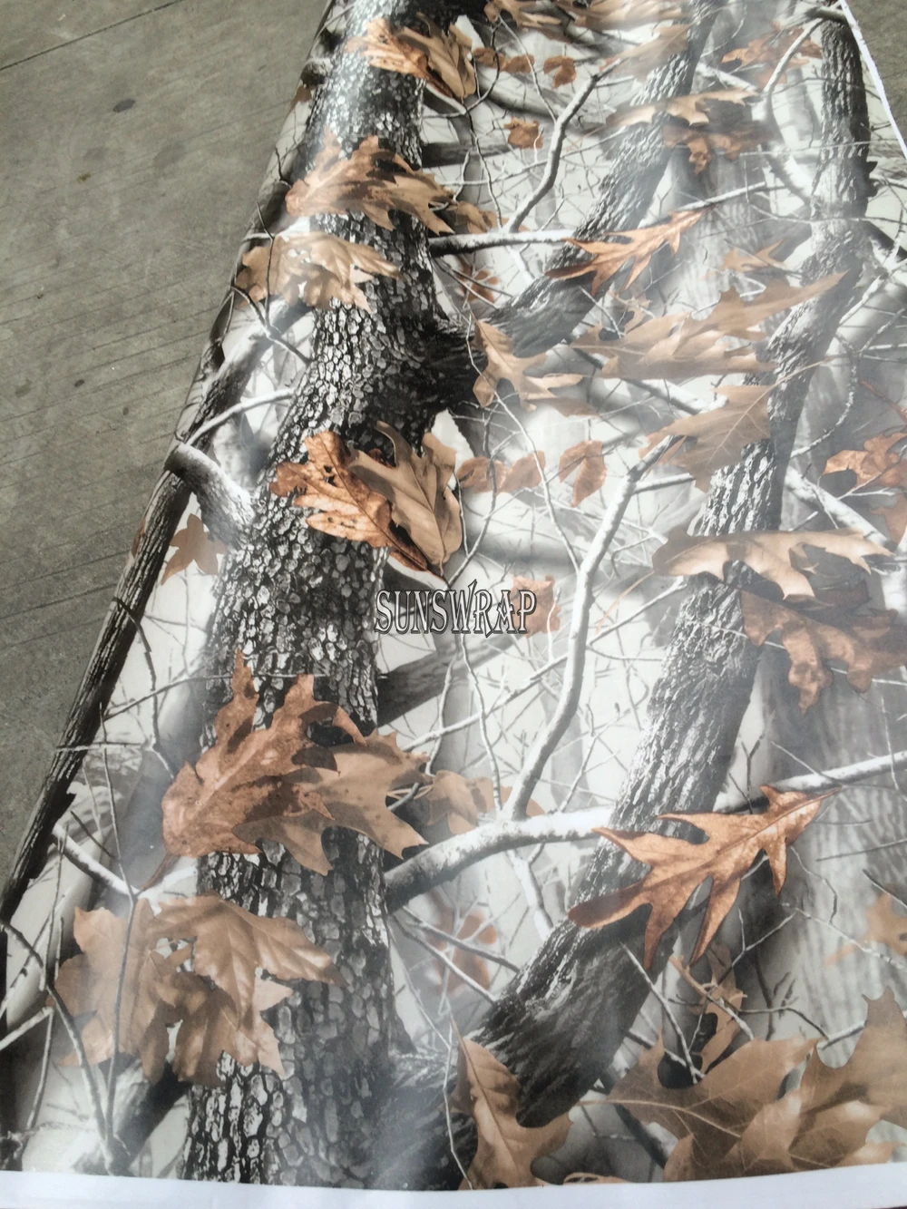 Matte Leaf Camo Car Vinyl Wrap- High Definition Custom Leaf Camo Design elf-Adhesive Waterproof Auto Film for Car Truck Exterior