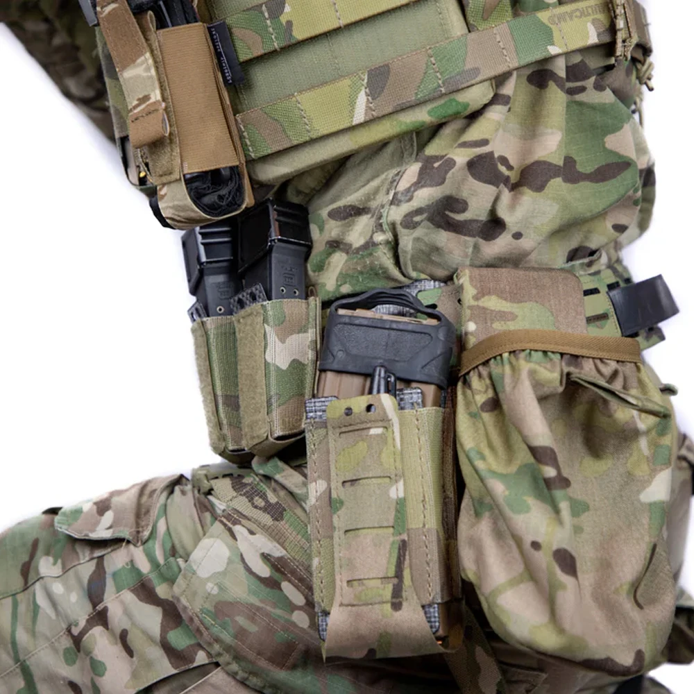 Tactical Mid-Ride Reload Adapter Modular Quick Release Adapter MOLLE Leg Straps Drop plate Panel for Airsoft Hunting