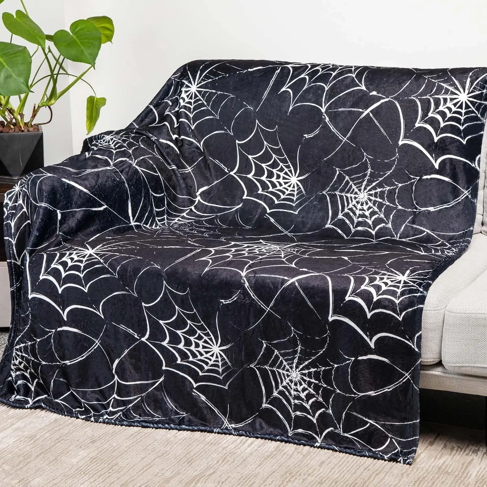 Printed Throw Blanket Cozy Soft Bedspread Sofa Blanket Warm Quilt For Bed Couch Travel Office Nap Air Conditioning Blanket