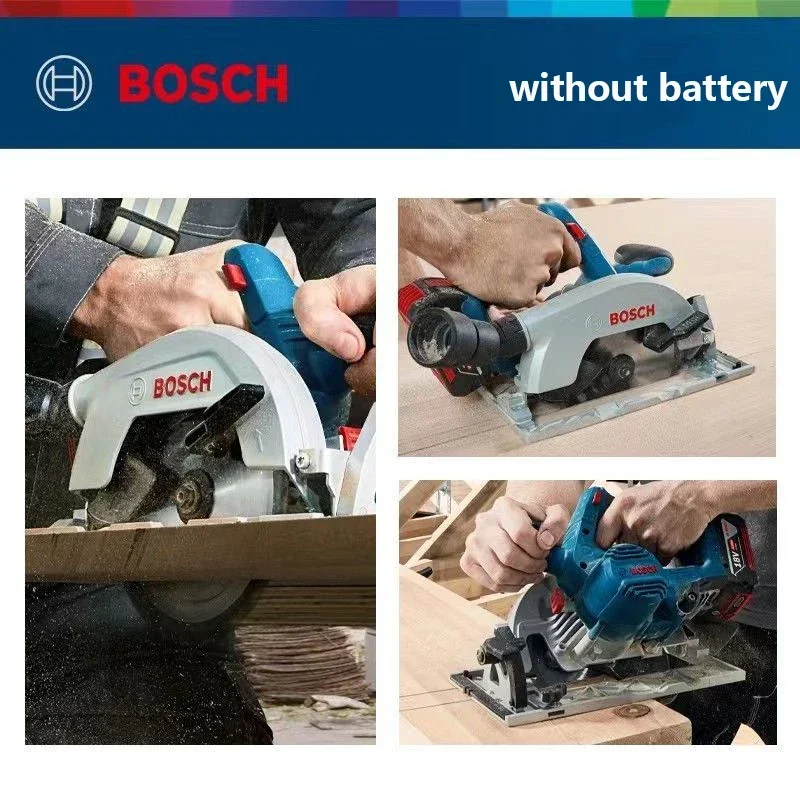 Bosch GKS 185-LI Cordless Circular Saw Tool Only Brushless Motor 165mm Blade Cutting Machine For Woodworking 18V Power Tools