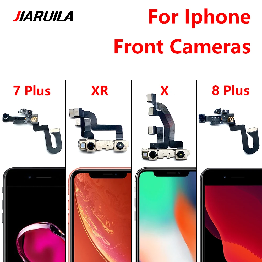 100% Tested Front Main Small Camera Flex Cable Module Ribbon For IPhone 6 6S 7 8 Plus X XR XS Max