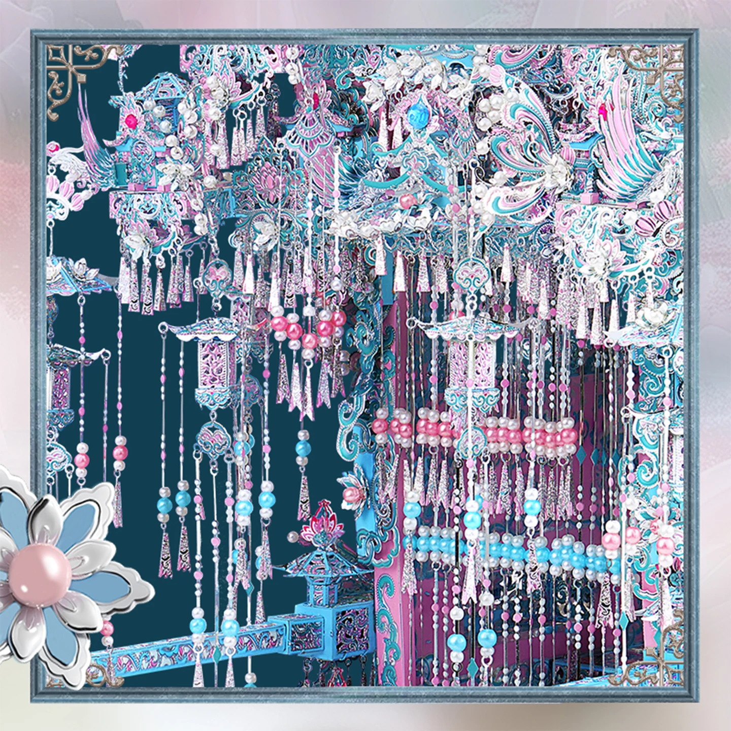 Fendai سيدان ثلاثية الأبعاد لغز معدني نموذج الزفاف مهرجان Qixi هدية عيد الحب