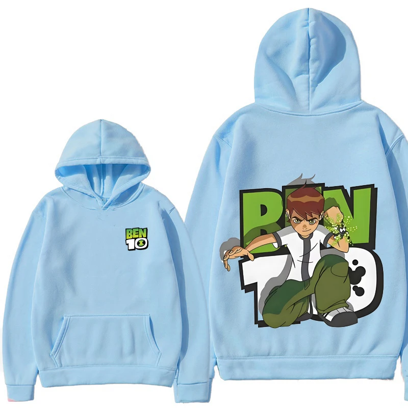 Ben Tennyson 10 Kids Spring and Autumn Printed Hoodie for Boys and Girls Aged 2-12, 2025 Casual Fashion Children's Sports Hoodie