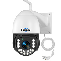 Hiseeu IP66 5mp 30X Zoom Wireless Human Tracking Full Color Night Vision Outdoor CCTV Dome Ptz IP WiFi Camera