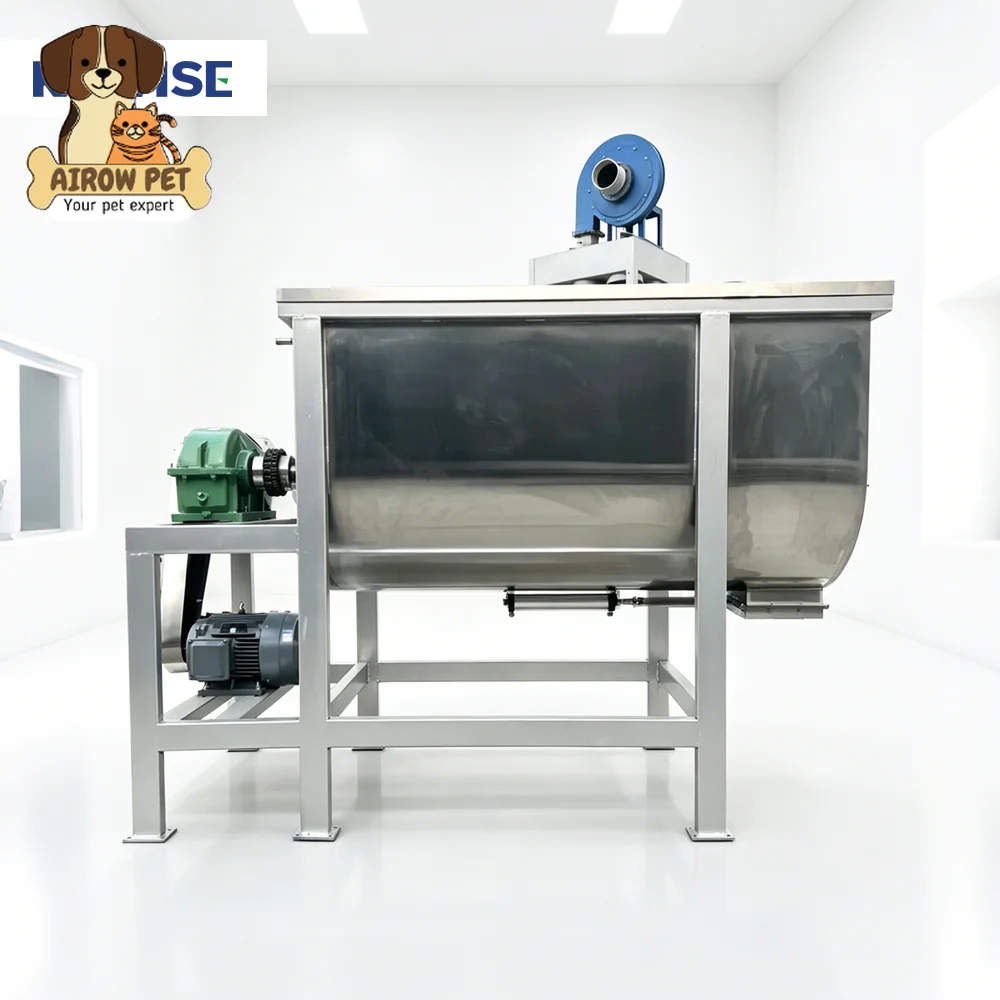 AIROW 304 Stainless Steel Horizontal Feed Mixer for Feed Plants with Test Certificate Available