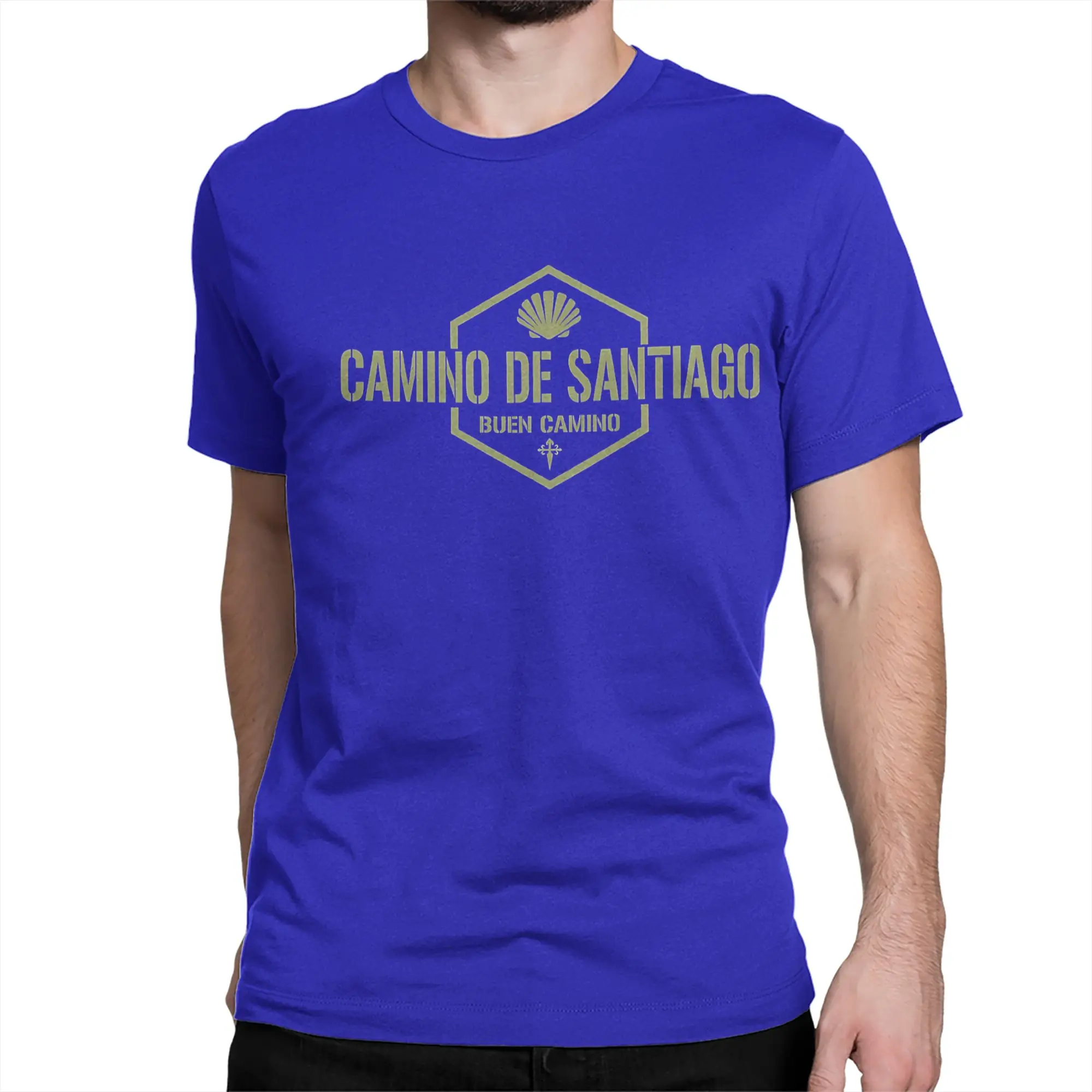 Men Women T-Shirt Camino De Santiago Buen Camino Leisure 100% Cotton Tees Short Sleeve  T Shirts Round Neck Clothes Summer