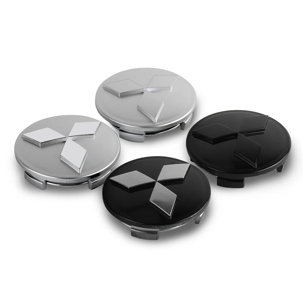 4pcs 60mm Car Wheel Hub Cover Suitable for Mitsubishi, Wing God Junge cover, Pajero Outlander EX, Jingjie Jingxuan Accessories