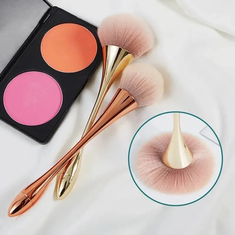 Rose Gold Powder Blush Brush Professional Make Up Brush Large Cosmetic Face Cont Cosmetic Face Cont Brocha Colorete Make Up Tool