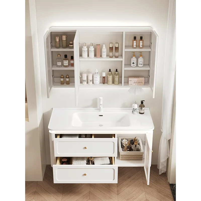 

Bathroom cabinet, ceramic integrated basin, bathroom cabinet washbasin washbasin sink