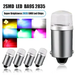 LEDライセンスプレートインジケーター電球、車の電球、dc 12v、ba9s、t4w、t2w、t3w、h5w、2835、smd、12913、12910、12929、2個