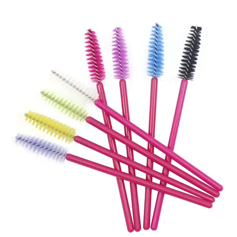 50pcs Disposable Eyelash Brushes Eyelashes Extension Tools Eyebrow Brush Mascara Wands Applicator Spoolers Makeup Tools