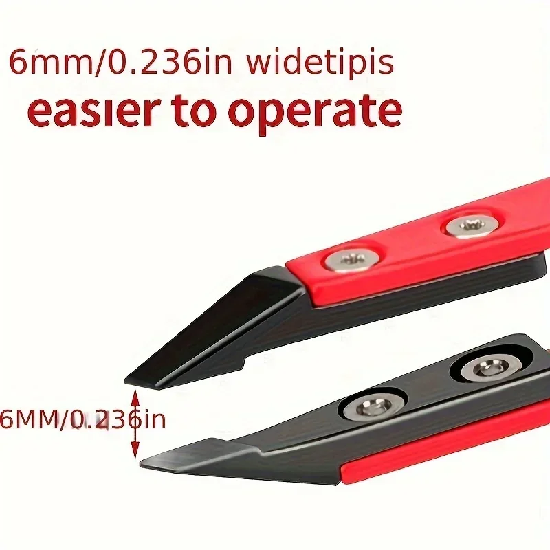 زركونيا السيراميك ملاقط مدببة ملاقط من الفولاذ المقاوم للصدأ مع نصائح مائلة حواف الحواجب اللحى ملاقط رمش الشعر #2