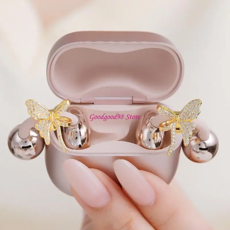 

Secure Clasp Ear Clips With Butterfly Design For Freeclip 2 Earphones Jewelry Tool Less Installation