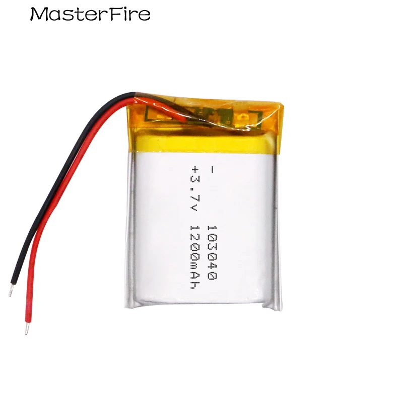 Wholesale 103040 3.7V 1200mah Rechargeable Lithium Polymer Battery for GPS Navigator Bluetooth Speaker Air Purifier E-book Cell