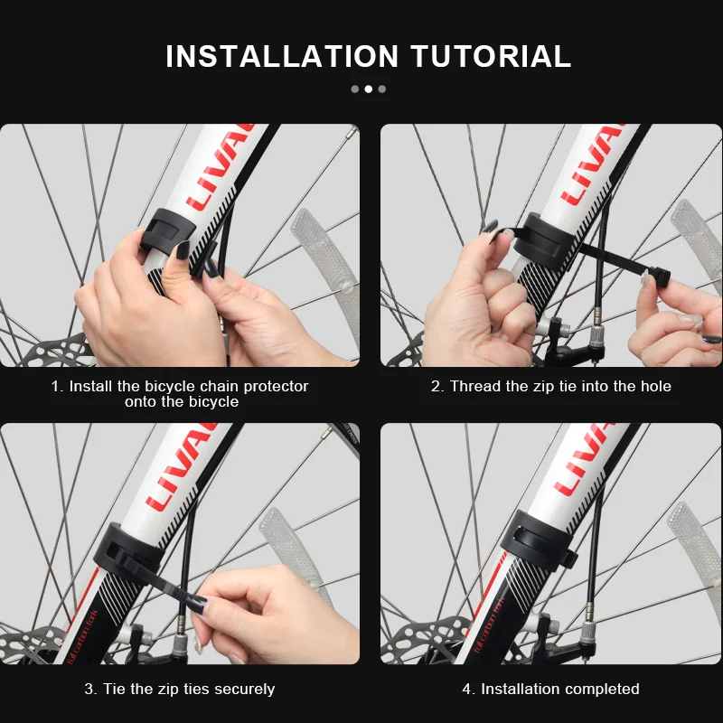 4 Stuks Fiets Achtervork Protector MTB Racefiets Frame Botsing Rubber Bescherming Ring Krasbestendig Fietsen Accessoires