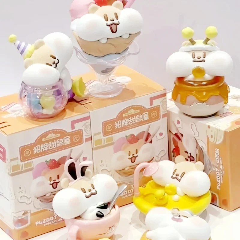 

New Genuine Milk Tea Mouse Signature Sweet Hamster House Blind Box Mystery Box Doll Table Decoration Girl Surprise Birthday Gif