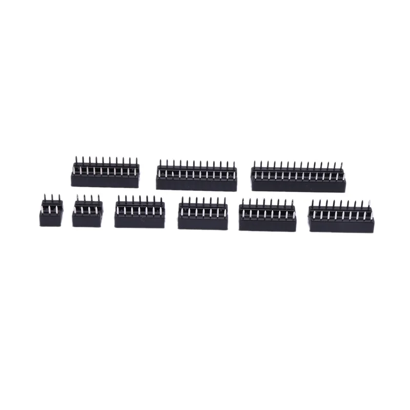 AB41-264Pcs/Lot DIP IC Sockets Adaptor Solder Type Socket Kit 6,8,14,16,18,20,24,28 Pin For Arduino PCB DIY Kit