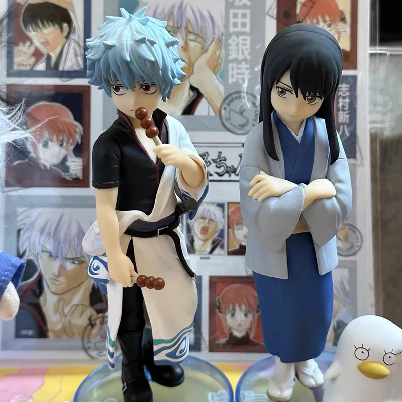 

13cm Anime Kotonoha Katsura Figures Elizabeth Gintama Figures Sakata Gintoki Figurine Peripheral Model PVC Ornament Doll Toys