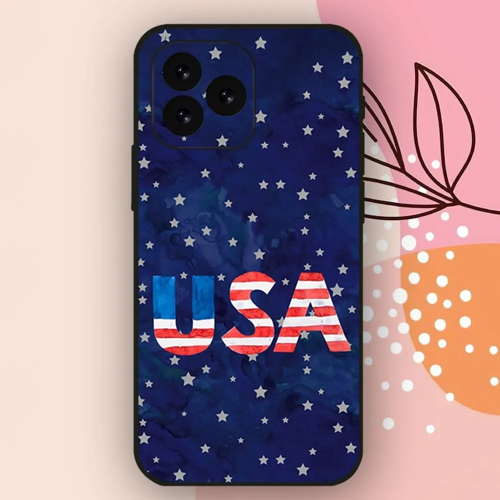 The American Flag  Phone Case For iPhone 11 12 13 14 15 Mini Plus Pro Xs Max X S Plus XR Shell