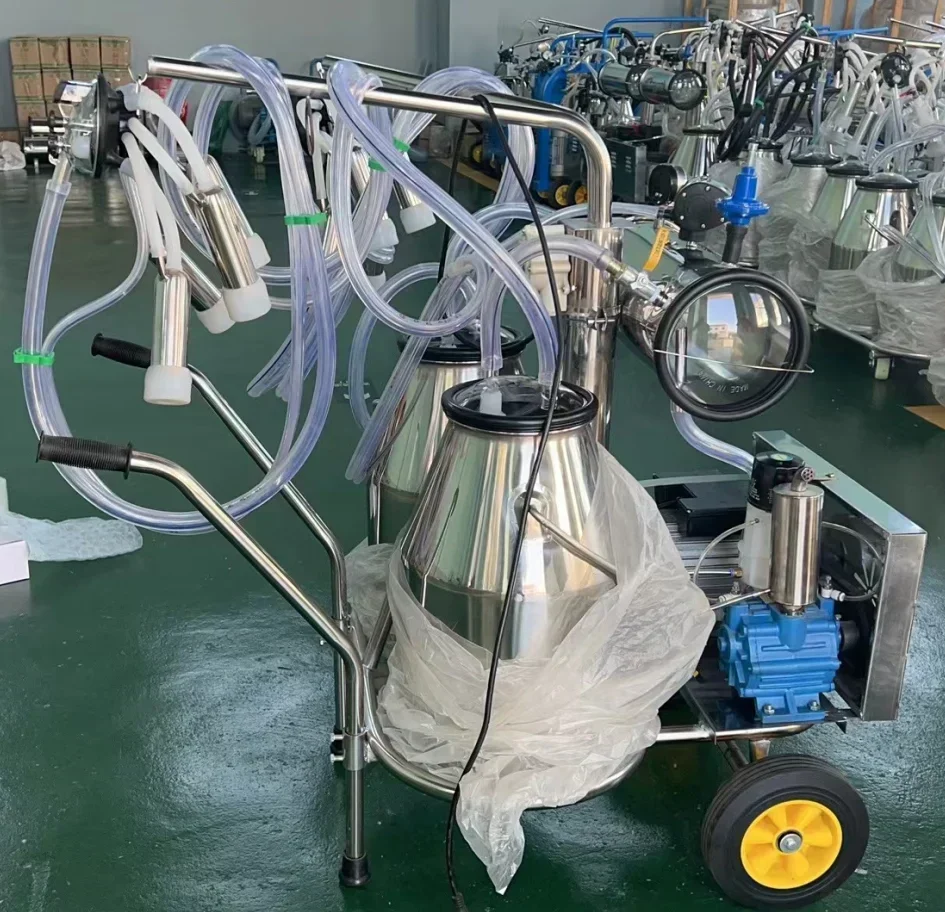 Supplier Double Barrel Mobile Milking Machine Milker Milking Machine For Sale