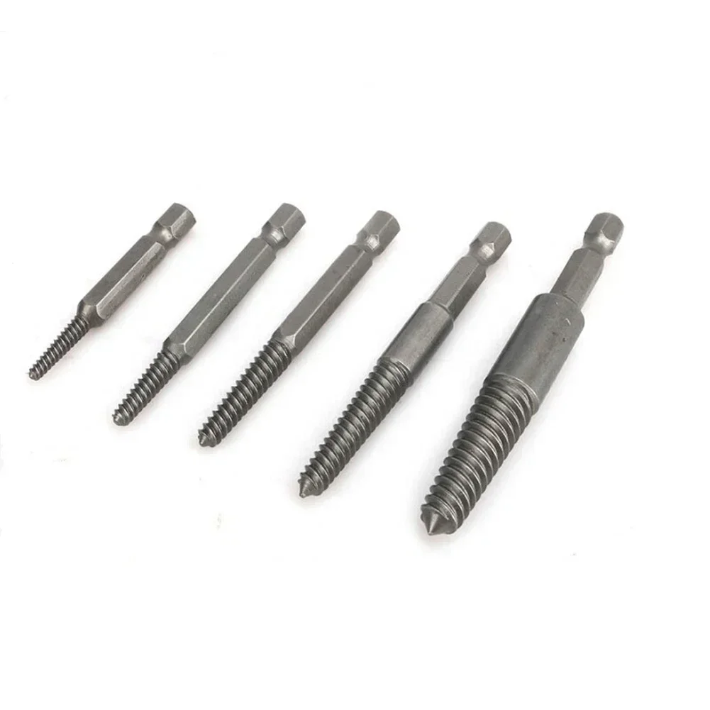 Precision Hex Screw Extractor Kit Remove Broken Screws 13 5 Piece Broken Bolt Remover Set Hex Screw Extractors 