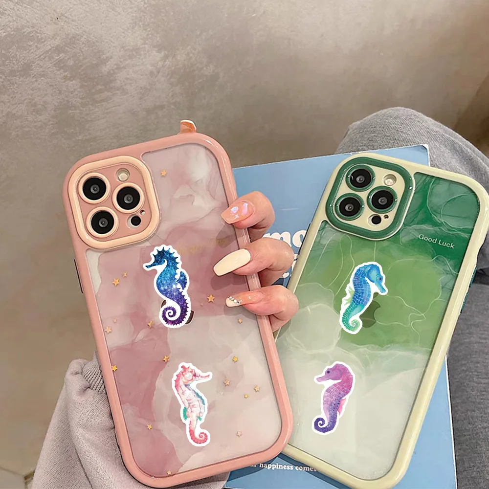 10/30/60PCS Cartoon Animal Seahorse Sticker Funny Personalized Creative Doodle Decal Toy for Motorcycle Scrapbook Shoe Rack
