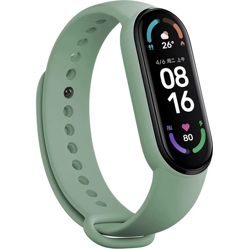 Watch Strap For Xiaomi Mi Band 7 Bracelet Smartwatch Silicone Wrist For Xiaomi Mi Band 4 5 6 7 NFC Correa Mi Band 6 5 4 3 Strap