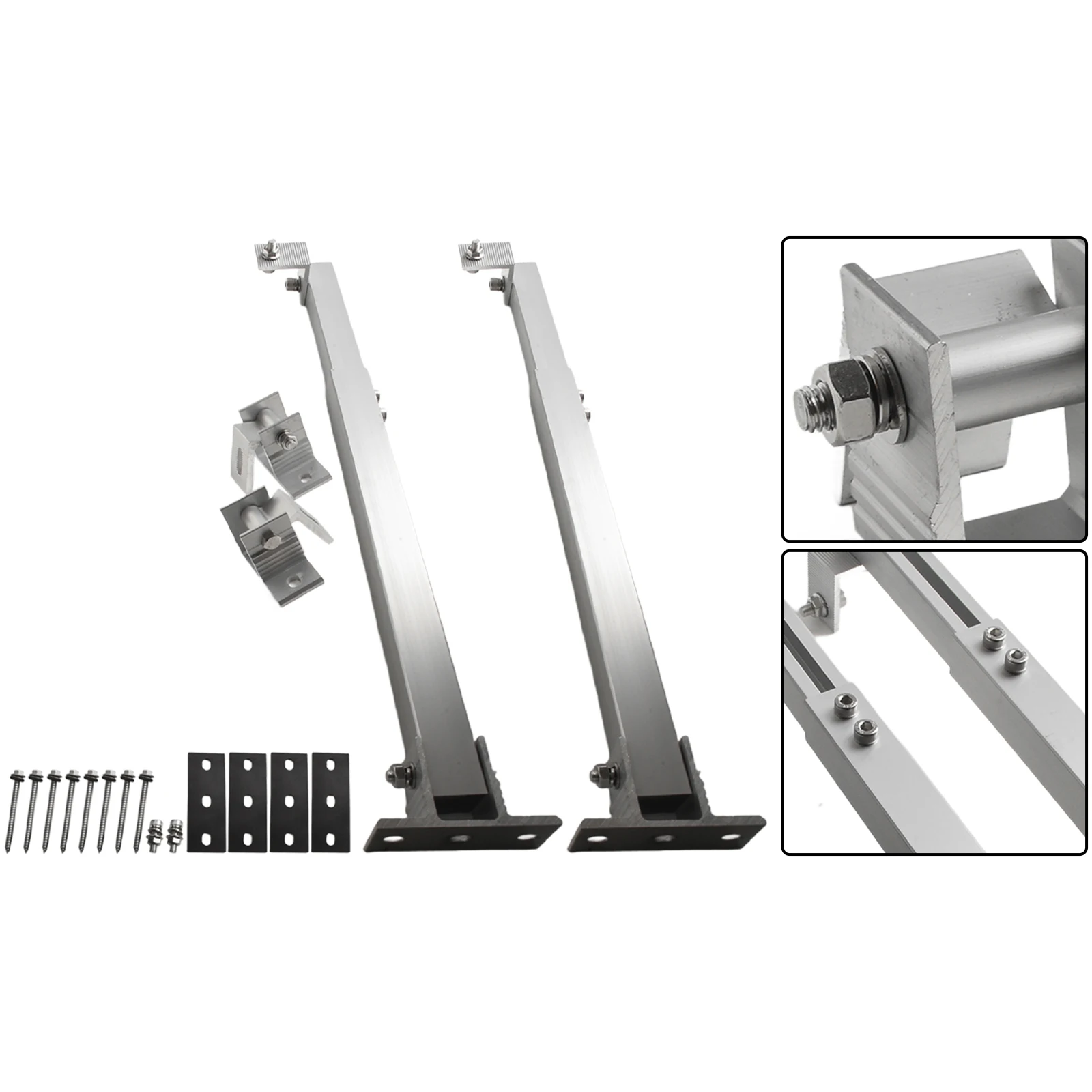 Solar Panel Racking PV Mounts Solar Mounting Bracket 15-30 Degrees Adjustable Base Set Bracket Color Steel Tile