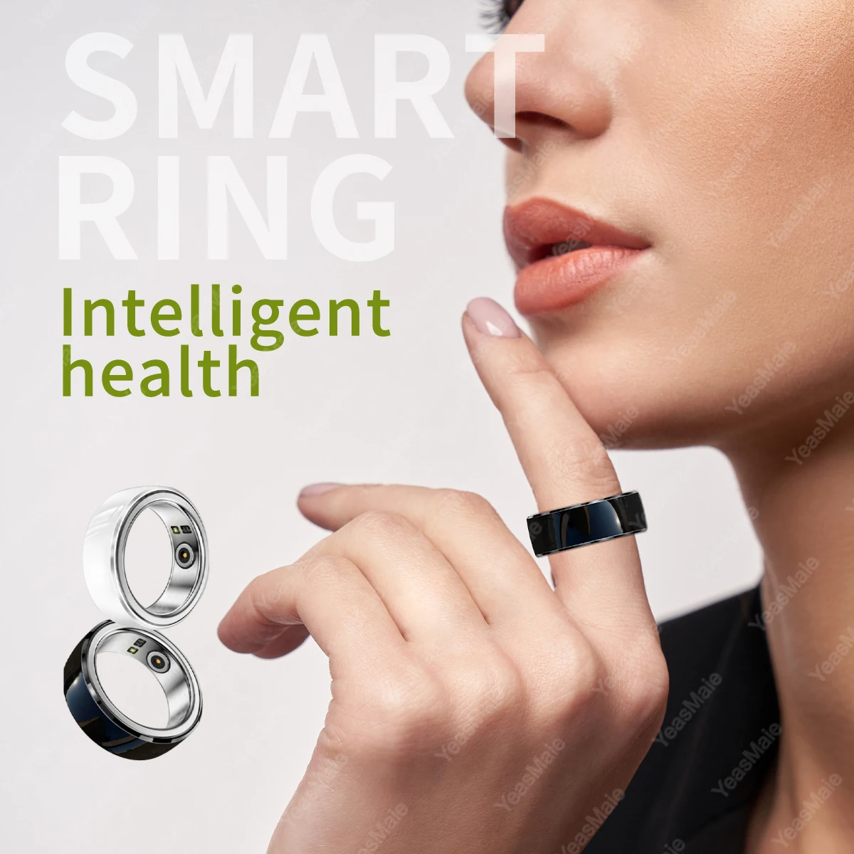 New Ceramic SmartRing Blood Oxyge Monitoring calorie sport Health Tracker monitoraggio del sonno anello intelligente della frequenza cardiaca per