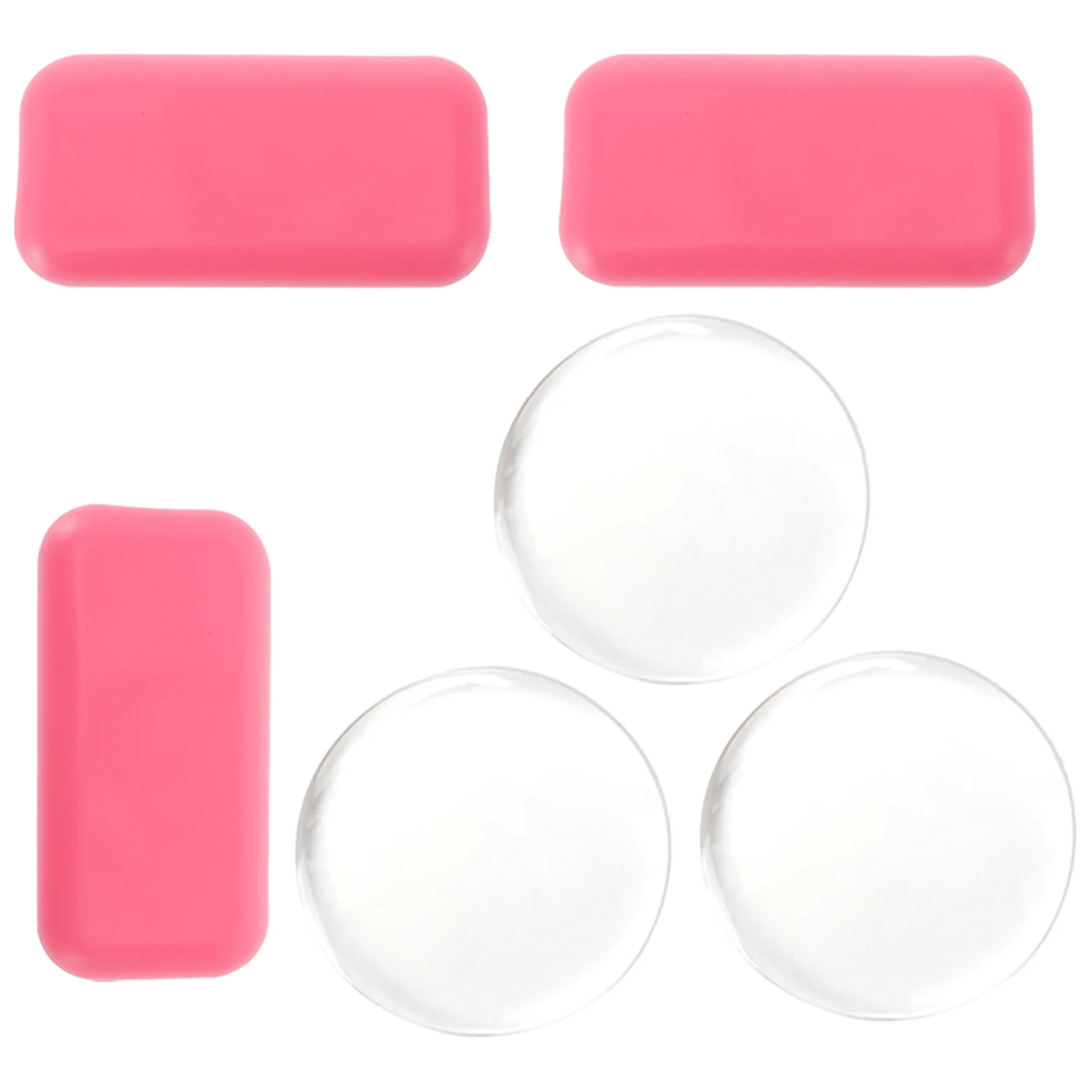 6-teiliges Silikon-Wimpernpads, mehrere Formen, Übungsset für Wimpernverlängerungen, rutschfest, Organizer für falsche Wimpern, für Make-up-Künstler, Anfänger