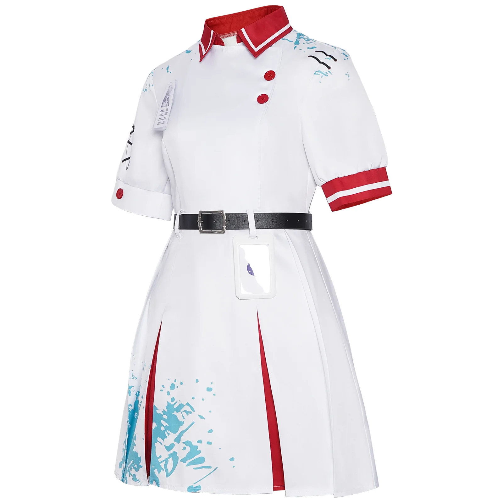 

Eggy Party Cosplay Costume | Halloween Sad Nurse Heather Outfit | Anime Game Stage Performance Wear