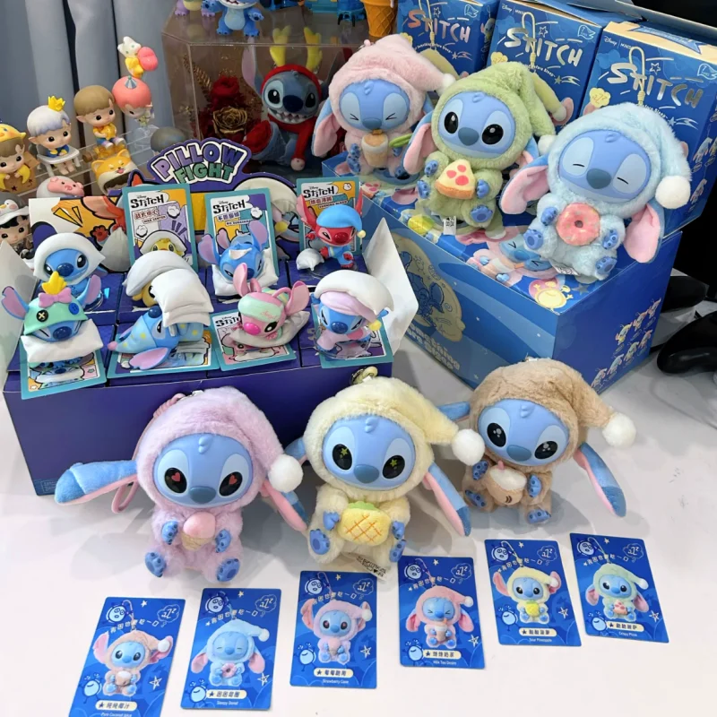 

Kawaii New Disney Stitch Eat Some Thing Before Sleep Series Vinyl Blind Box Bag Pendant Cute Doll Mystery Box Toy Adult Gift