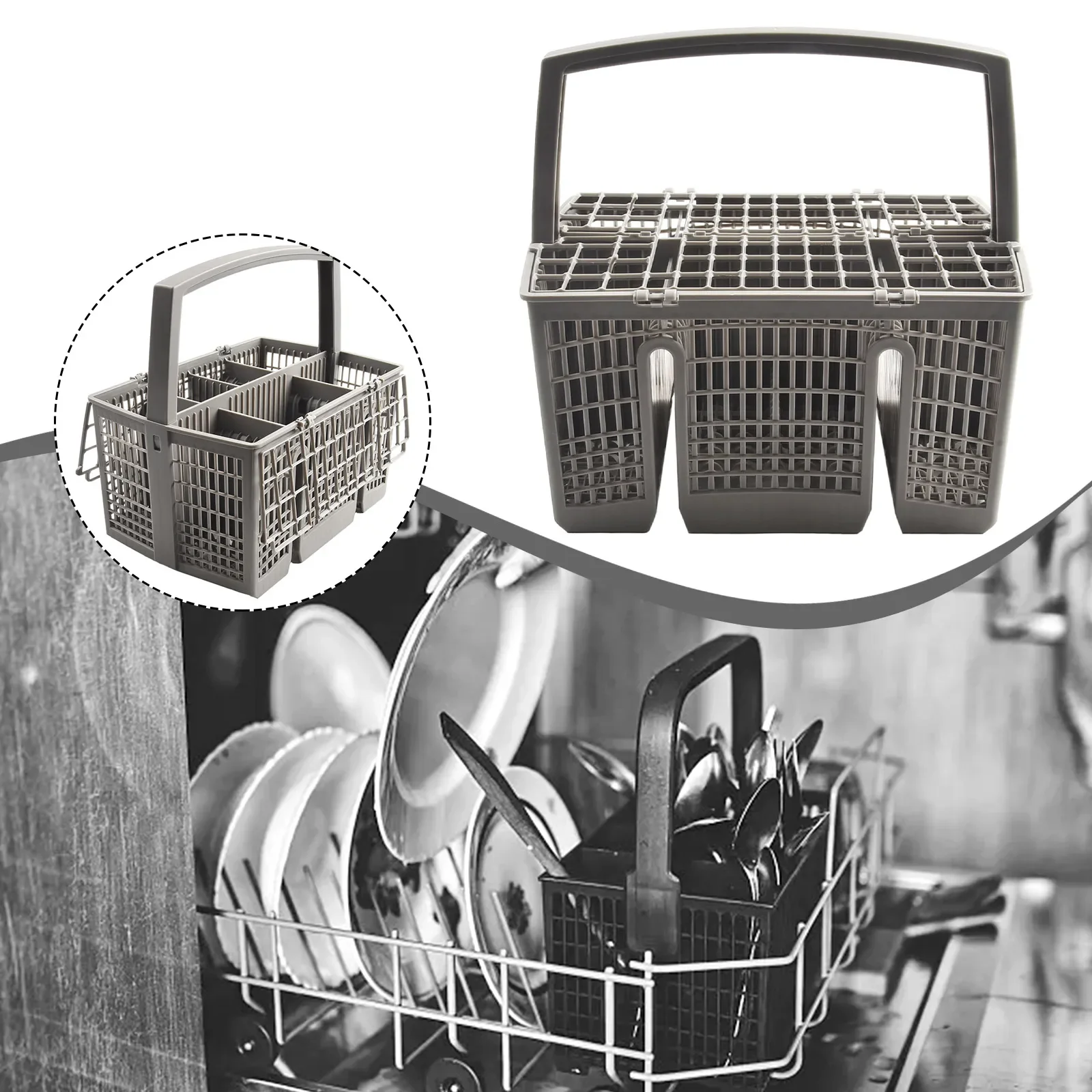 1pc Cutlery Basket Dishwasher For Constructa Cutlery Basket Dishwasher Plastic Cutlery Knifes And Fork Storage Basket
