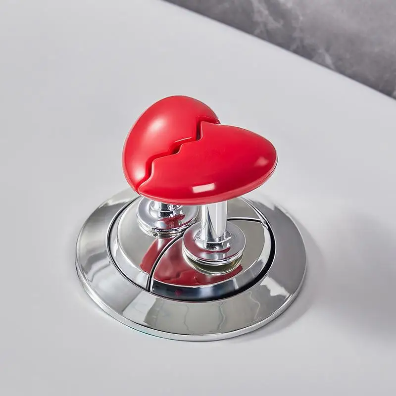 Toilet Flush Button Pusher Heart Shaped Toilet Flush Button Aid Ergonomic Toilet Press Tool for Apartment Dormitory Cute Toilet