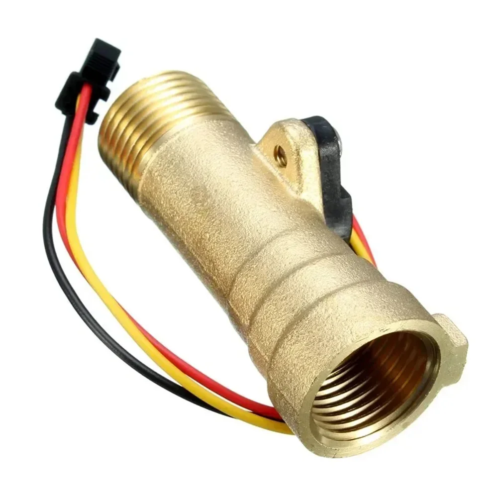 Copper Flow Sensor for Gas Water Heaters and Dispensers DC 3-18V Operating Voltage 1-30 L/min Measurement Range