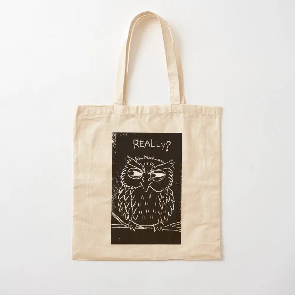 حقا؟ (Judging Owl) حقيبة حمل حقيبة لطيفة من القماش وحقائب اليد وحقيبة الهدايا