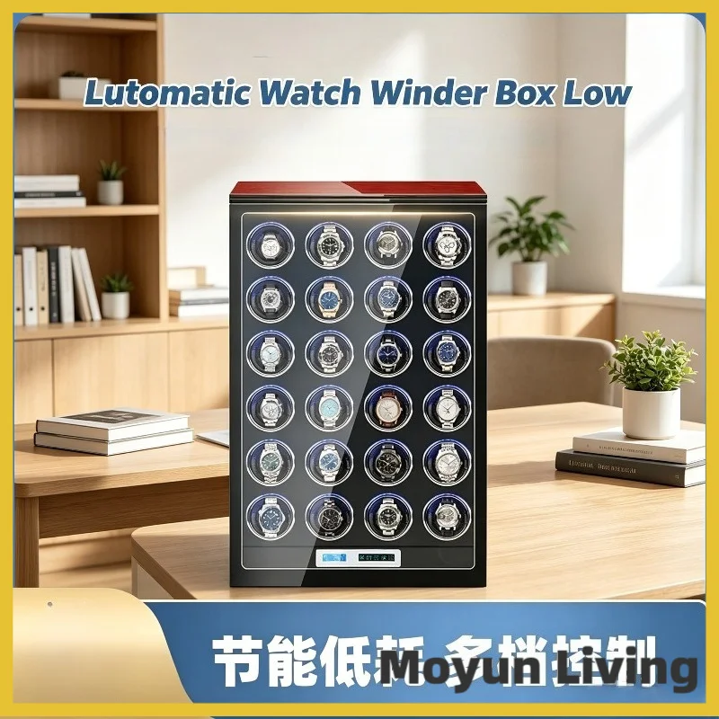 Low Noise Automatic Watch Winder Box Multi-mode Rotating Mechanical Watch Winder Case Anti-magnetic for Watch Collector Storage