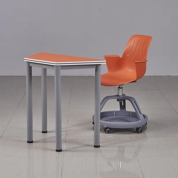Tong Age School Smart Maker Classroom Counseling Class Trapezoidal Hexagonal Art Training Table Splicing Fan Table And Chair