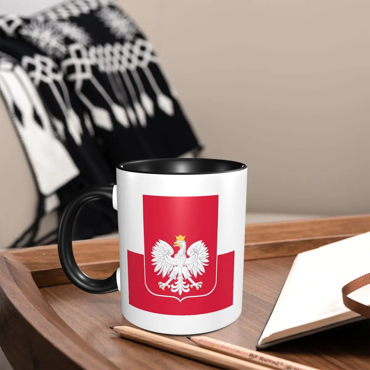 

Польский флаг, кружка с флагом Польши, забавные керамические кофейные чашки, чайные кружки, чашка для молока, посуда для напитков, подарки для женщин и мужчин