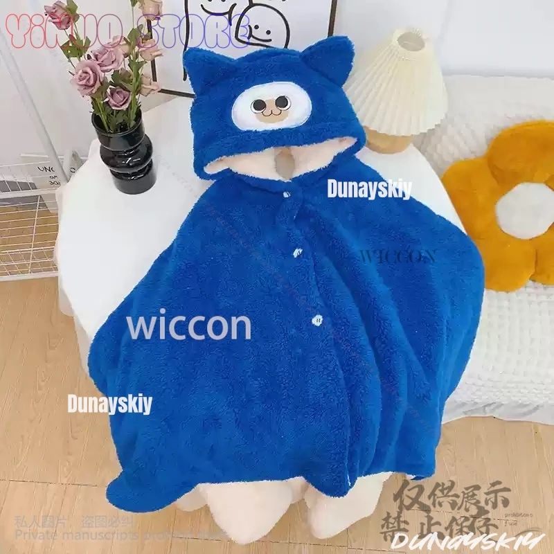 Kawaii Anime Elu Cat Cosplay Kostum Baju Tidur Anak Laki-laki Anak Perempuan Karena Onesies Piyama Jumpsuit Berbulu Hadiah Natal Anak-anak Anime Disesuaikan