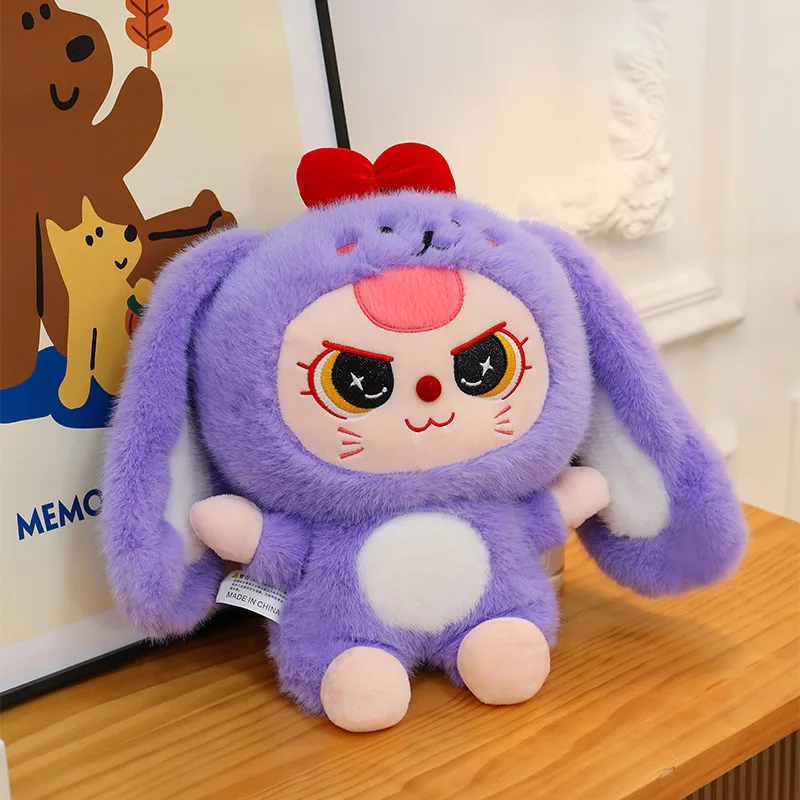 30 ซม.น่ารักตุ๊กตากระต่ายหูตุ๊กตาPlushตุ๊กตาการ์ตูนสัตว์ของเล่นจําลองกระต่ายตุ๊กตาสําหรับคริสต์มาสฮาโลวีนของขวัญ