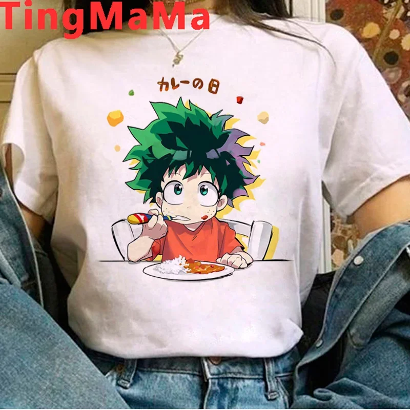 My Hero Academia Midoriya Izuku Deku Boku No Hero Academia t shirt female ulzzang 2021 vintage  tshirt streetwear