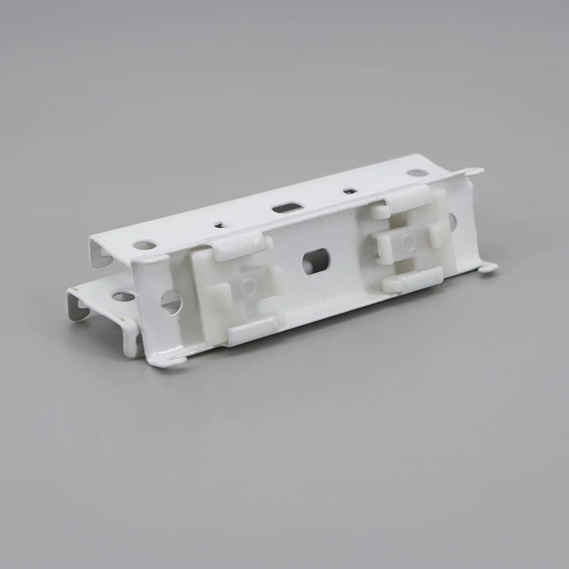 10pcs/lot 11mm +11mm Double Dual Curtain Tracks Rail top mounted Bracket valance hang hook Ceiling Hooker Fixed tool