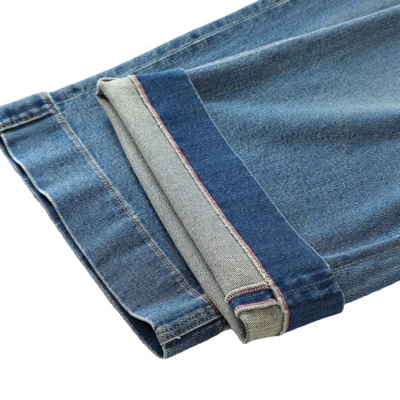 جينز واسع الساق من تسع نقاط للنساء، التنقل في الخريف، التخسيس، فضفاض، ثنيات، متعدد الاستخدامات، سروال صغير مستقيم الساق