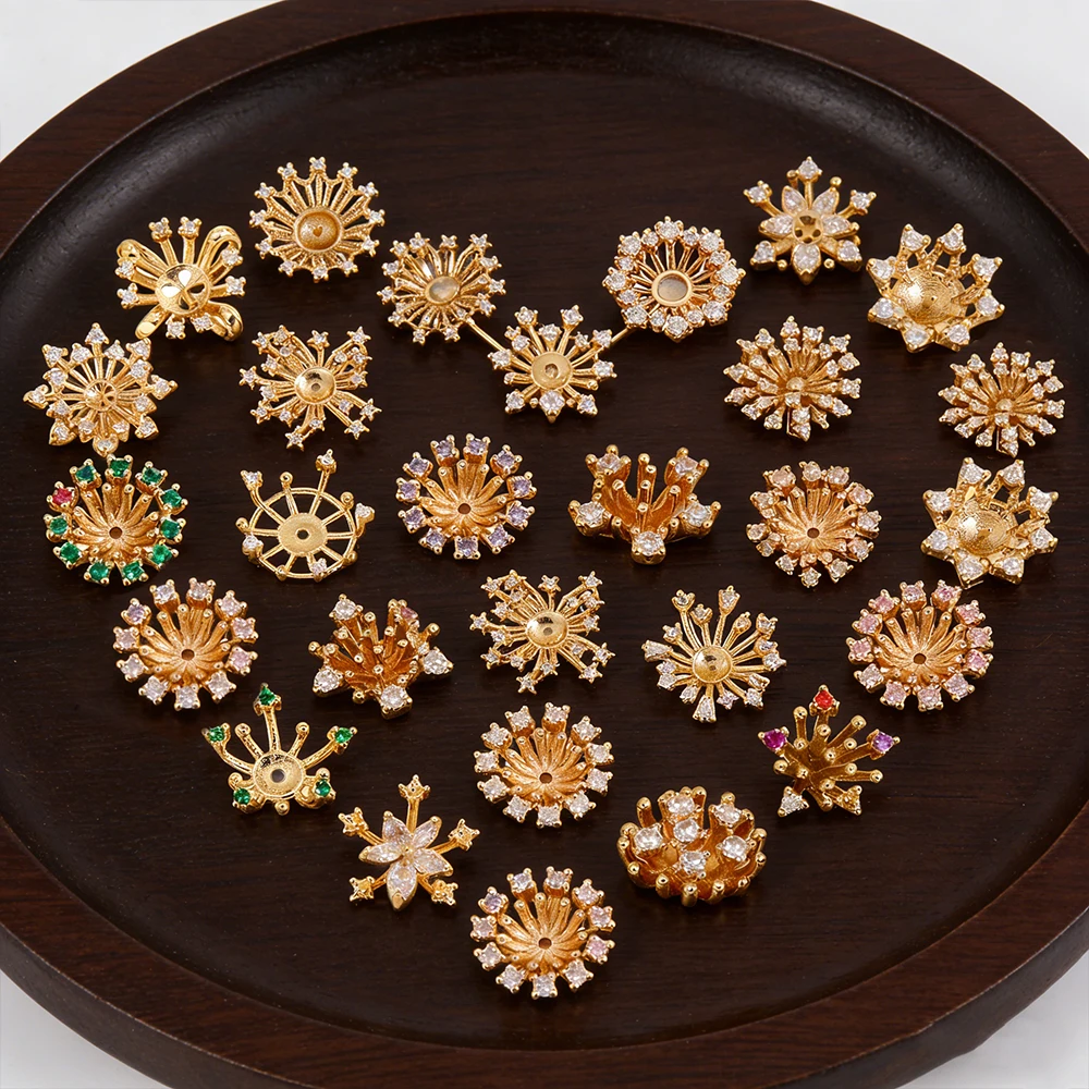 

Cordial Design Hand Made/Rhinestone Copper Spacers/Bracelets Accessories/Flower Trays/Jewelry Findings & Components #196392