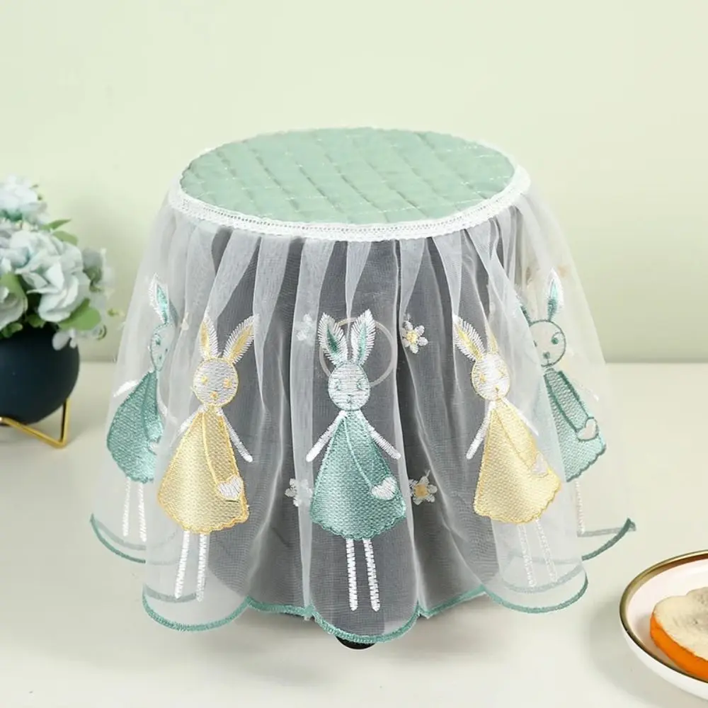

Oil Proof Air Fryer Dust Cover Lace Fabric Cartoon Electric Rice Pot Dust Cover Cute Durable Appliances Dust Cover