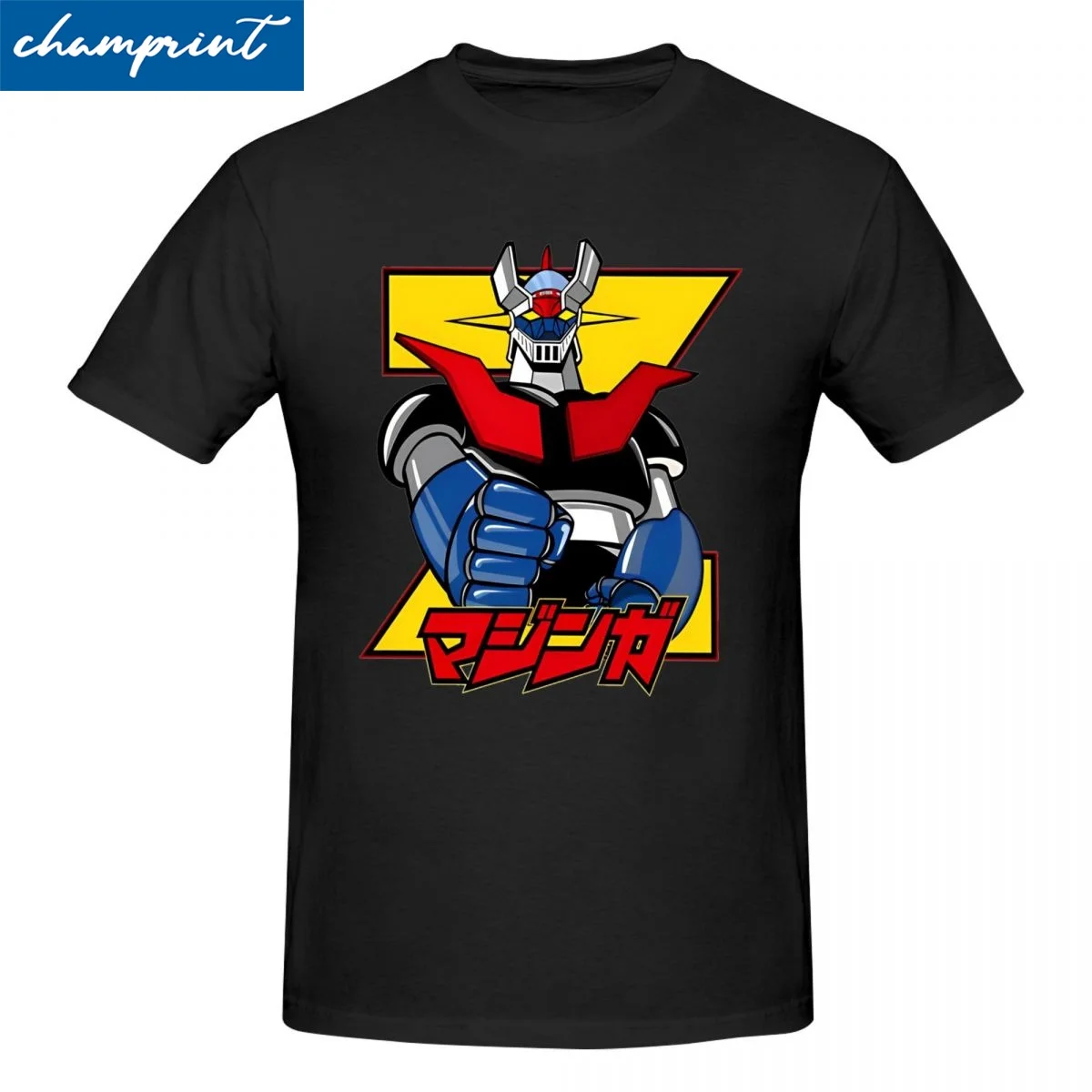 

Футболка Mazinger Robot Mazinger-Z для мужчин и женщин, 100% хлопок, футболки для отдыха, футболка с супер роботами из аниме, топы с коротким рукавом