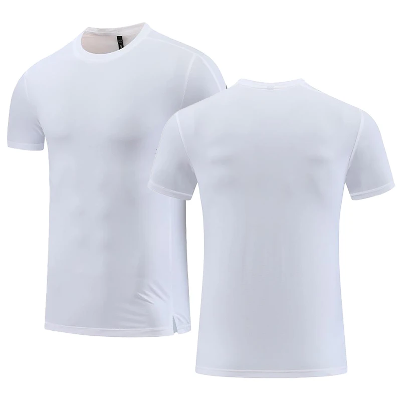 

Quick Dry Sports shirt Men Gym Clothing Running T-shirts Fitness Training Sportswear White Jogging Tshirt