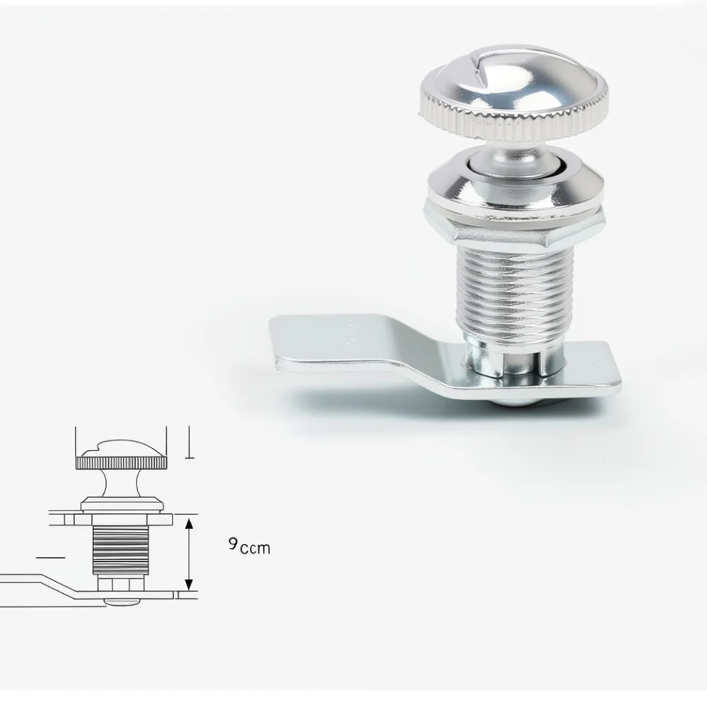 MS803 Zinc Alloy Knob Cam Lock Industrial Distribution Box Latch Universal Hardware For Control Cabinet Equipment Door
